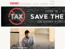 Tablet Screenshot of gnc.ca