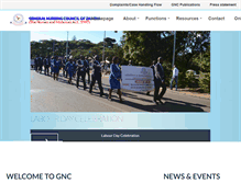 Tablet Screenshot of gnc.org.zm