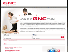 Tablet Screenshot of gnc.jobs